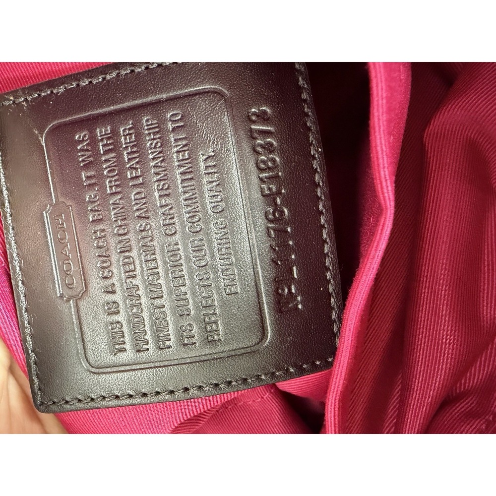Coach Ashley Signature‎ Coated Canvas Flap Closure Messenger Diaper Shoulder Bag - Picture 14 of 16